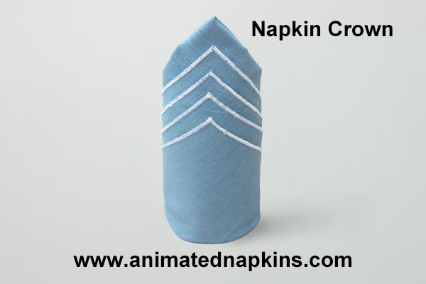 Animation: Napkin Crown Folding (Tall)