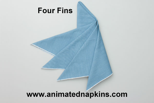 Animation: Four Fins Folding (Half Start)