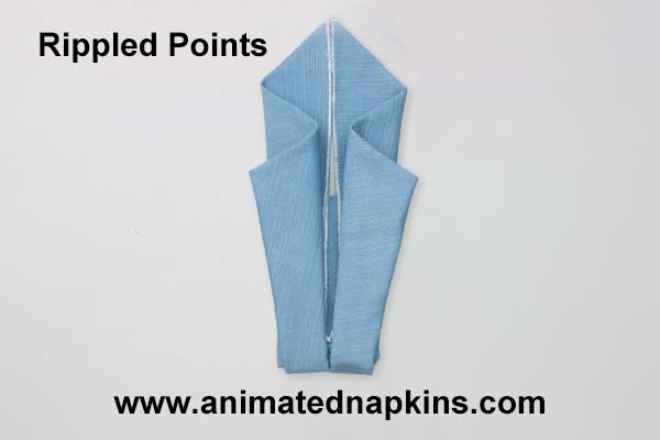 Animation: Napkin Rippled Points Folding (Triangle)