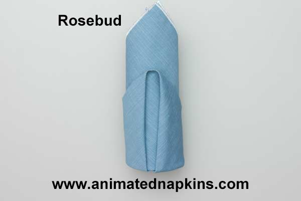 Animation: Napkin Rosebud Folding (Tall)