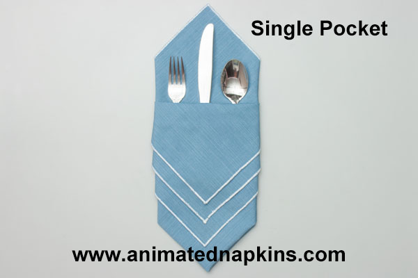 Animation: Single Pocket Napkin Folding (Easy Store)