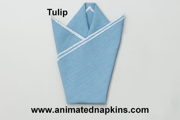 Animation: Napkin Tulip Folding (Triangle)